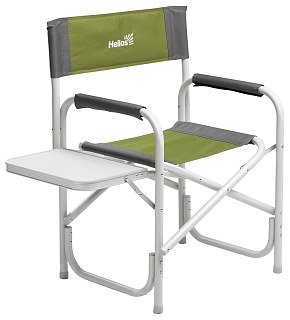 Кресло Helios директорское с откидным столиком серый/зеленый - фото 1