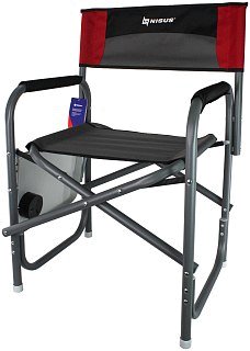 Кресло директорское NISUS с отк.стол. серый/красный/черный  - фото 1