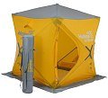 Палатка Helios куб 1.8х1.8 зимняя желтый/серый