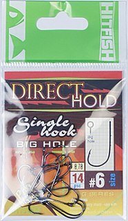 Крючок Hitfish direct hold single hook №1 11шт - фото 4