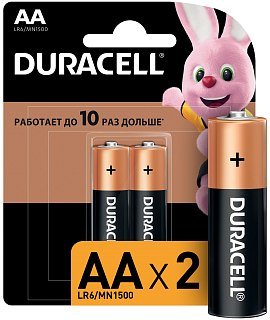 Батарейка Duracell LR6 AA уп.2шт