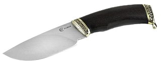 Нож ИП Семин Разделочный сталь Elmax литье черное дерево - фото 2