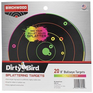 Мишень Birchwood casey Dirty bird бумажная multi-color осыпаемая 200мм 1/20 - фото 2