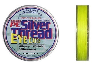 Шнур Unitika Braided PE Silver Thread eye catch 150м 0,09мм 1,5кг