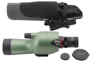 Труба зрительная Nikon Pearlescent green ED50 с прямым окуляром 20-60x 25-75x - фото 2