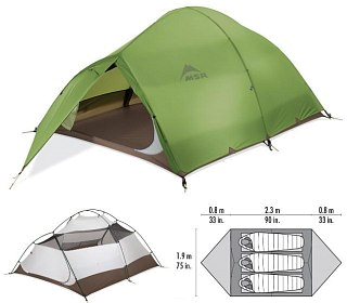 Палатка MSR Holler 3 green - фото 2