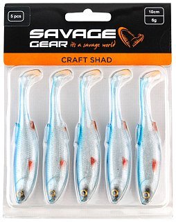 Приманка Savage Gear Craft shad 10см 6гр blue pearl уп.5шт - фото 1
