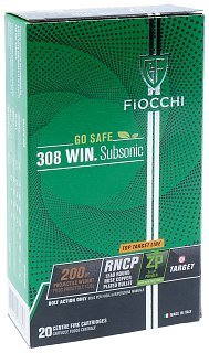 Патрон 308Win Fiocchi 13,0 Subsonic 200 RNCP