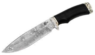 Нож ИП Семин Близнец сталь D2 литье черное дерево - фото 2