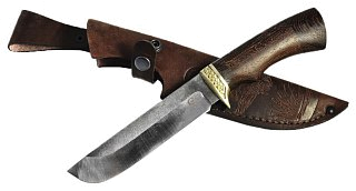 Нож ИП Семин Варяг кованая сталь 95x18 со следами ковки венге литье - фото 1
