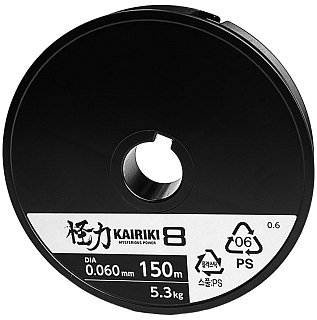 Шнур Shimano Kairiki 8 PE 150м 0,06мм зеленый 5,3кг - фото 2
