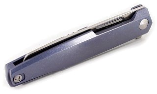 Нож Mr.Blade Snob M390 titanium handle складной blue - фото 4