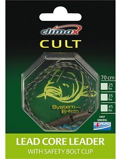 Поводочный материал Climax Lead core sft. bolt clip 90см 35lbs - фото 2