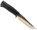 Нож Росоружие Гелиос-2 позолота кожа 95х18