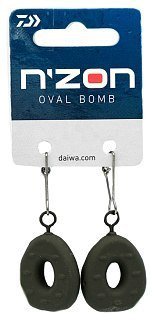 Груз Daiwa N'ZON Oval Bomb 30г 2шт - фото 1