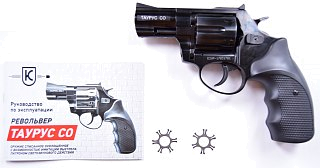 Револьвер Курс-С Taurus-CO 10ТК охолощенный 2,5" черный - фото 6