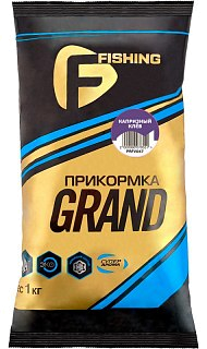 Прикормка F-FISHING GRAND капризный клев 1кг черный