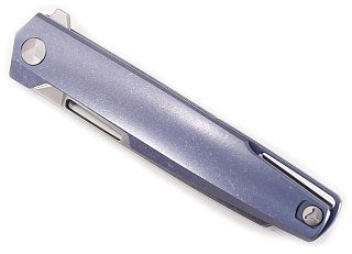 Нож Mr.Blade Snob M390 titanium handle складной blue - фото 2