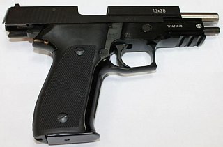 Пистолет Техкрим Р226Т ТК-Pro 10х28 SIG-Sauer черный оксид ОООП - фото 4