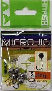 Джиг-головка Hitfish micro jig 2,0гр №2 5шт - фото 2