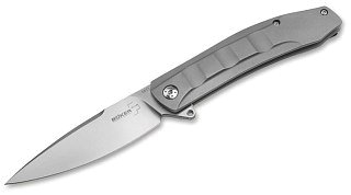Нож Boker Talpid складной 9см сталь D2 рукоять сталь - фото 1