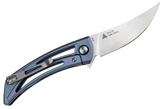 Нож SRM 7415-TE сталь 154CM рукоять TC4 Titanium (blue) - фото 1