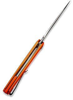 Нож Civivi Praxis Flipper Knife G10 Handle (3.75" 9Cr18MoV Blade) orange - фото 7