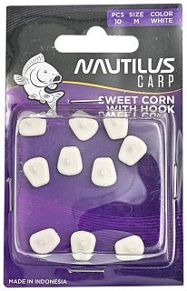 Приманка Nautilus Sweet corn with hook white