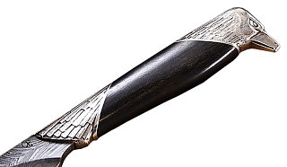 Нож Северная Корона Орел-3 дамасская сталь дерево - фото 3