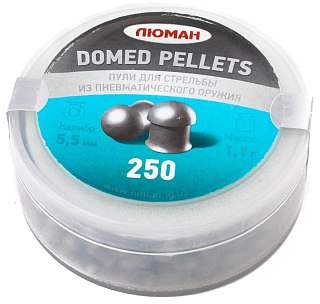 Пульки Люман Domed pellets круглоголовые 5,5мм 1,1гр 250шт - фото 1