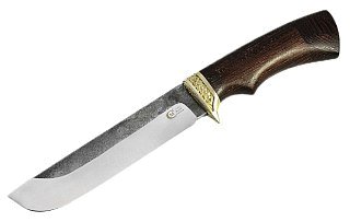 Нож ИП Семин Варяг кованая сталь 95x18 со следами ковки венге литье - фото 3