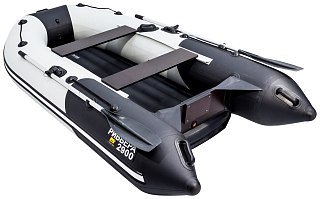 Лодка Мастер лодок Ривьера Компакт 2900 НДНД комби серый/черный - фото 4