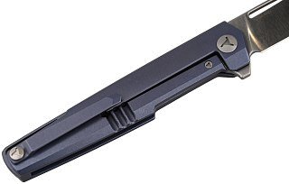 Нож Mr.Blade Snob M390 titanium handle складной blue - фото 8