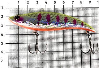 Воблер TsuYoki Vika 90S раттлин 30гр цв 1053 - фото 4