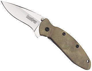 Нож Kershaw Scallion Camo полуавтоматический клинок 420НС рукоять алюминий ка - фото 1