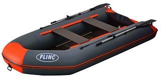 Лодка Flinc FT290K надувная графитово-оранжевый - фото 1