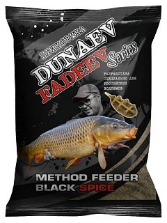 Прикормка Dunaev-Fadeev 1кг method feeder black spice