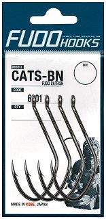 Крючки Fudo Catfish Cats-BN 6901 BN № 4/0 6шт.