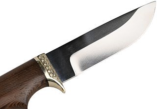 Нож ИП Семин Егерь кованая сталь Х12МФ венге литье - фото 5