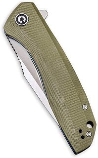 Нож Civivi Baklash Flipper Knife G10 Handle (3.5" 9Cr18MoV Blade) green  - фото 5