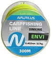 Леска Nautilus Envi Fluoro green 300м 0,402мм 13,7кг 