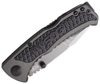 Нож Sog SideSwipe Mini полуавтоматический сталь 7Сr15 рукоять алюминий - фото 5