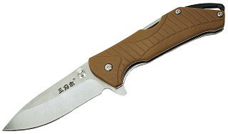 Нож Sanrenmu 7089SUX-PN-T3 складной сталь 12C27 Matte mirror desert PA66 GF