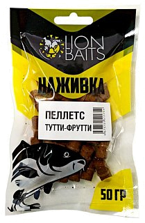 Пеллетс насадочный Lion baits Наживка с резинкой тутти-Фрутти 8 мм 50гр