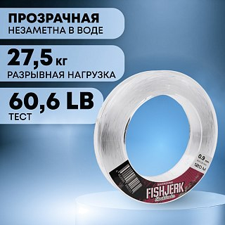 Леска Riverzone FishJerk 120м 0,9мм 60,6lb clear - фото 3