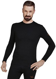 Термобелье Norveg Hunter футболка мужская длинный рукав черная - фото 8