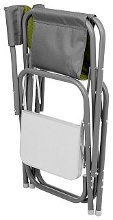 Кресло Helios директорское с откидным столиком Maxi серый/зеленый - фото 3