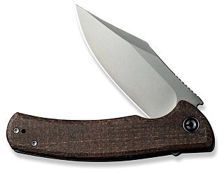 Нож Civivi Sinisys Flipper Knife Micarta With Steel Lock Side Handle (3.7" 14C28 - фото 4