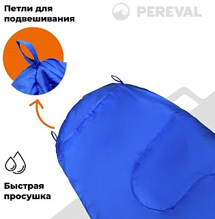 Спальник Pereval Altai Blue -10° правый - фото 8