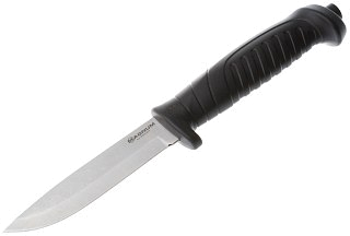Нож Boker Knivgar black сталь 420 фикс.клинок пластик - фото 1